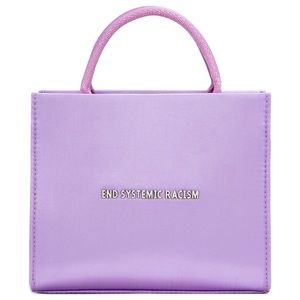Purple Satin ESR tote by Brandon Blackwood